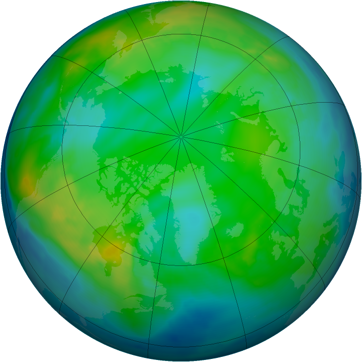 Arctic ozone map for 19 November 2010